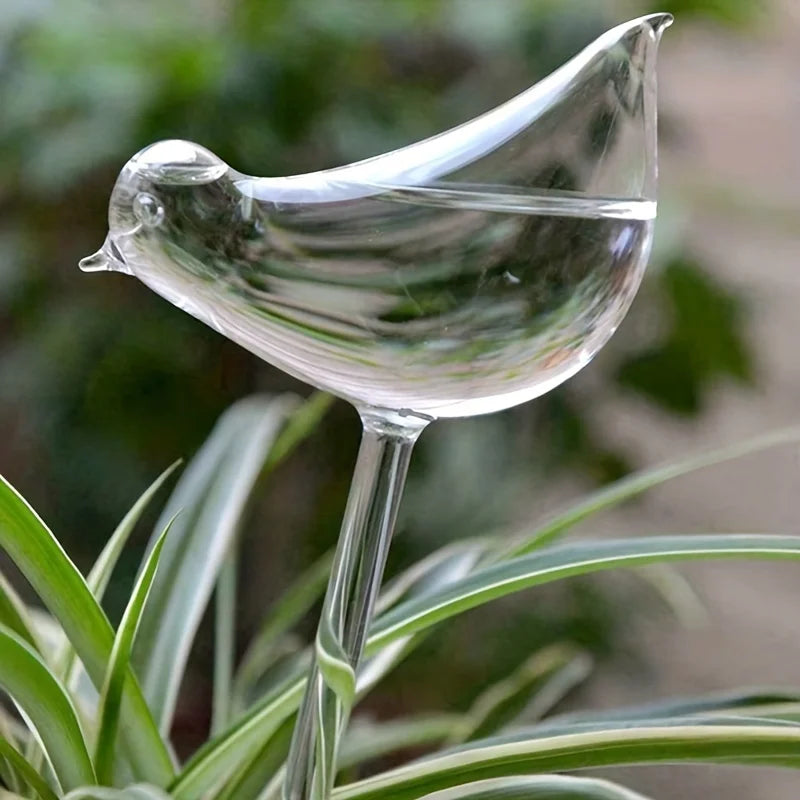 Imitation Glass Bird Plant Waterer – Automatic Drip System
