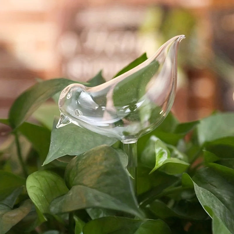 Imitation Glass Bird Plant Waterer – Automatic Drip System