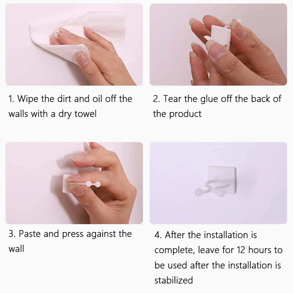 Self-Adhesive Plant Climbing Wall Clips Set of 10