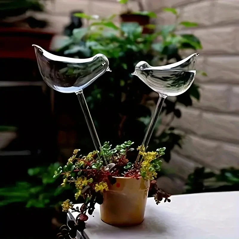Imitation Glass Bird Plant Waterer – Automatic Drip System