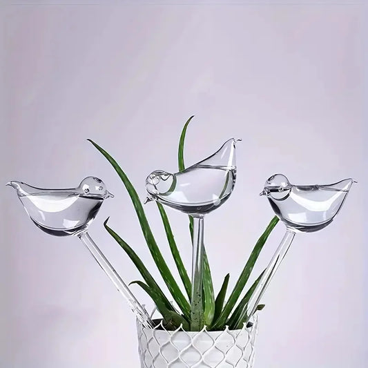 Imitation Glass Bird Plant Waterer – Automatic Drip System