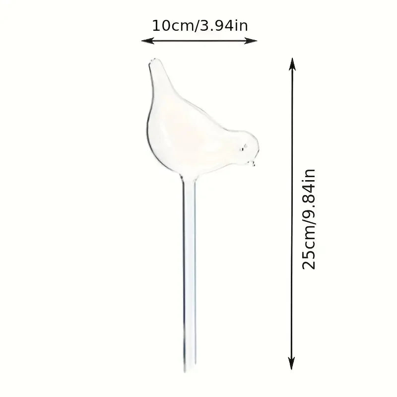 Imitation Glass Bird Plant Waterer – Automatic Drip System